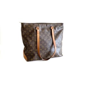 Authentic Louis Vuitton Monogram Cabas Mezzon Bag